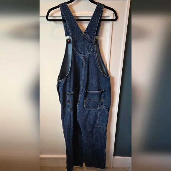 Old Navy Women's Denim Overalls Straight Leg - Picture 3 of 7